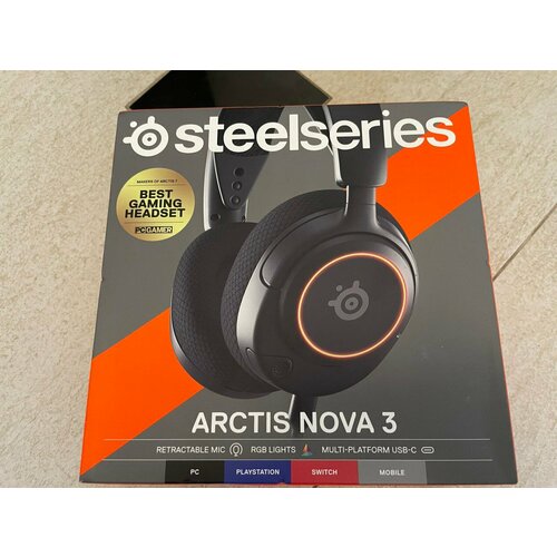 Наушники SteelSeries Arctis Nova 3 earsoft замена амбушюры подушки для steelseries arctis 3 5 7 про наушники чехол рукав аксессуары