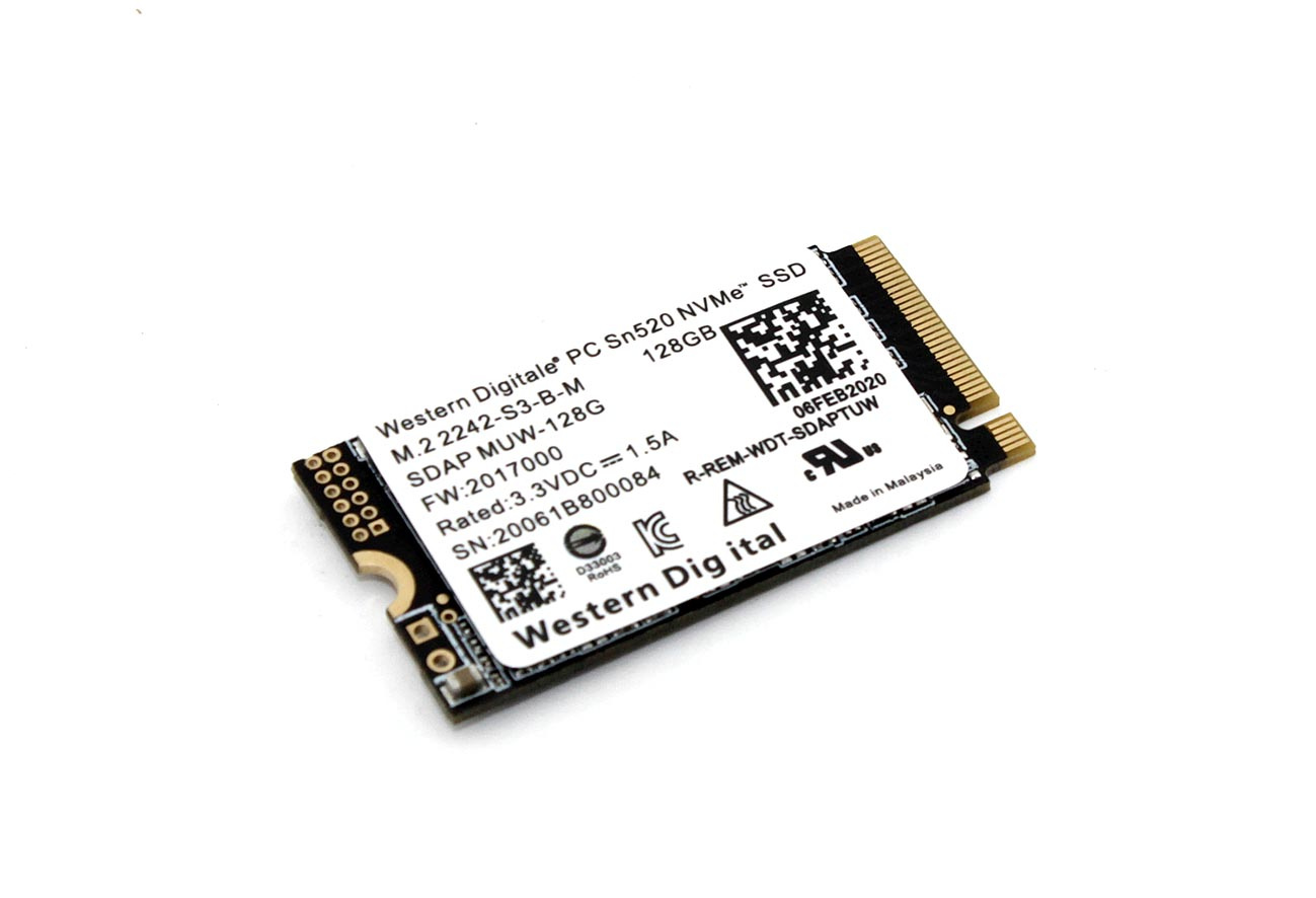 Жесткий диск, твердотелый накопитель, внутренняя память SSD NVMe M.2 2242 128Gb WD SN520