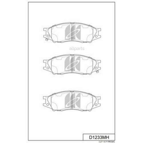 KASHIYAMA D1233MH Колодки торм. пер.