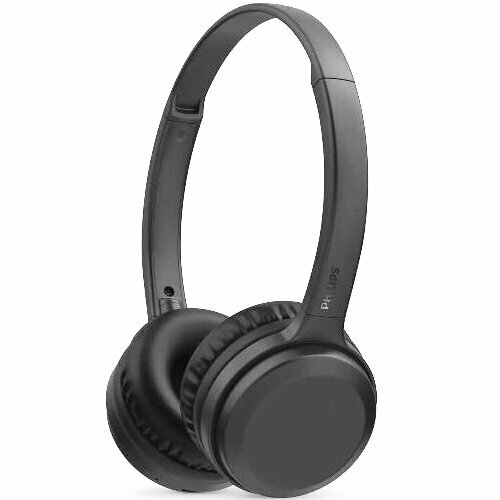 Bluetooth наушники с микрофоном Philips TAH1108BK беспроводная полноразмерная гарнитура чёрная 2378₽