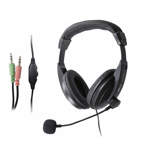 Наушники с микрофоном Ritmix RH-524M черные 73700₽