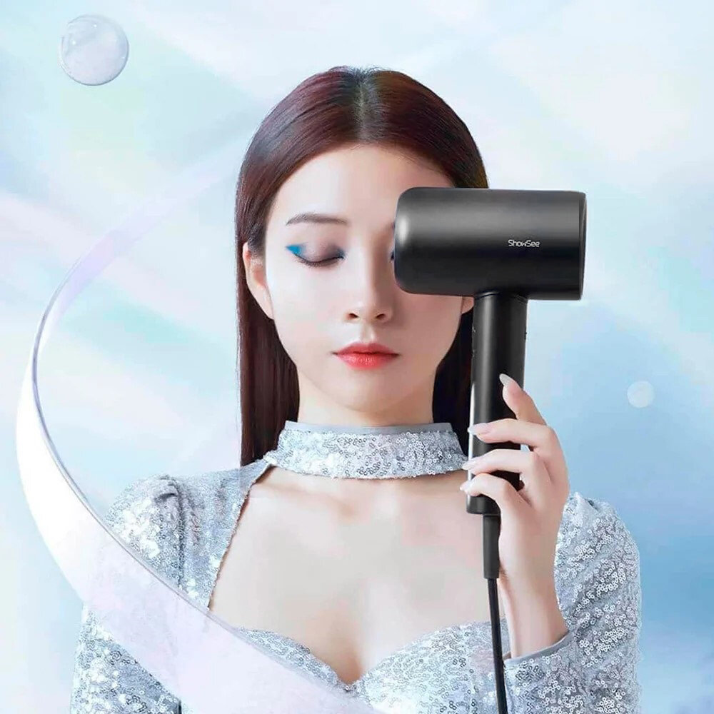 Фен Xiaomi ShowSee Hair Dryer A18 1800 Вт черный - фотография № 13