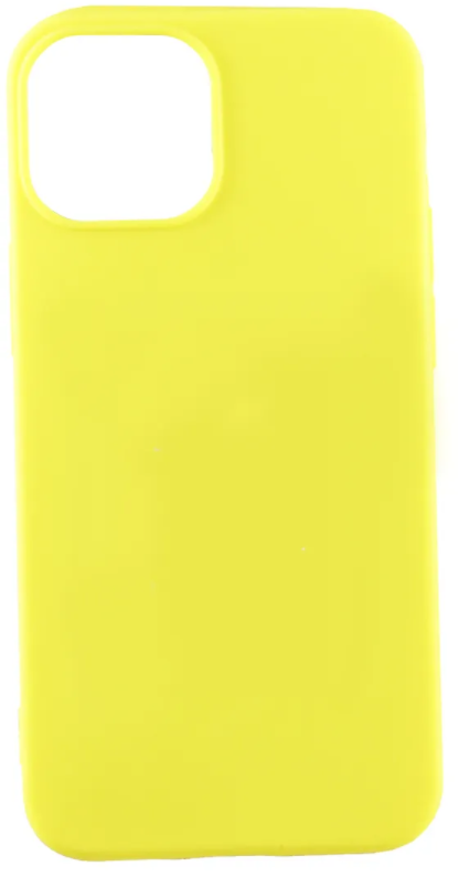Чехол защитный TPU LuxCase для Apple iPhone 12 mini, Жёлтый, 1,1 мм - фото №1