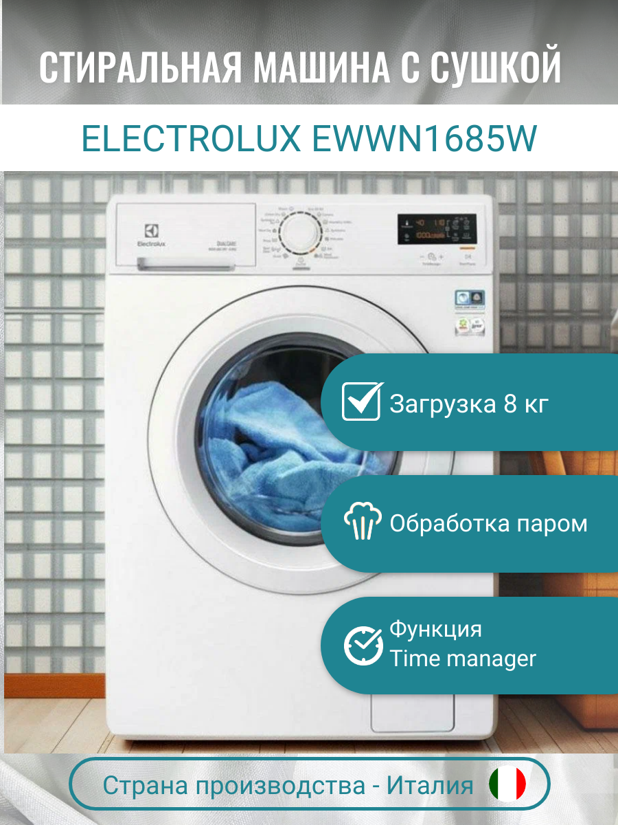 Стиральная машина с сушкой Electrolux EWWN1685W