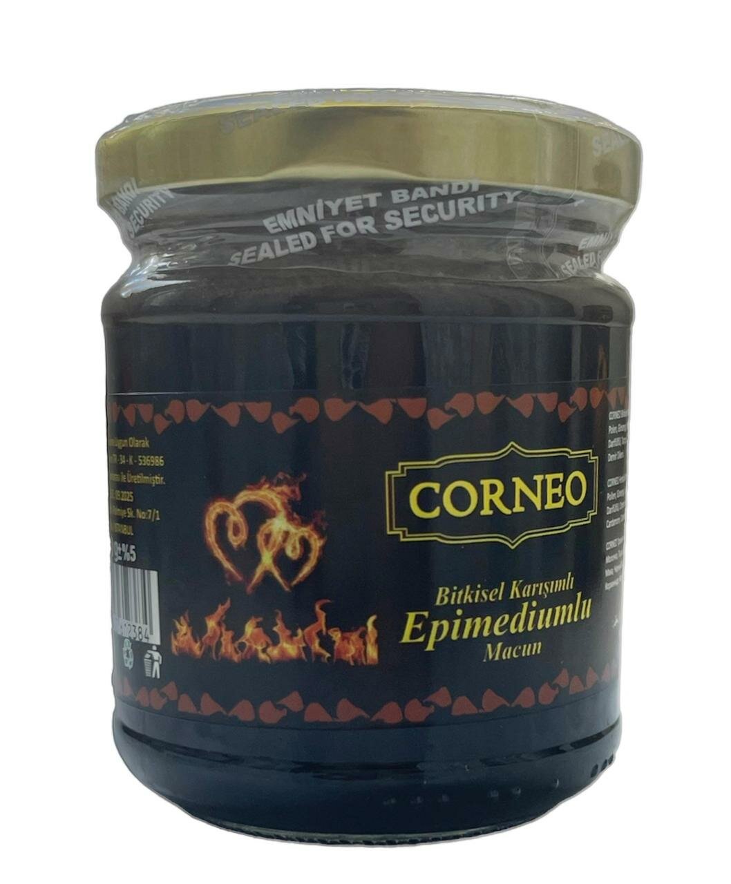 Эпимедиумная паста Corneo Black Heart, 240 гр, возбуждающий мёд, энергетик, витамины для мужчин и женщин