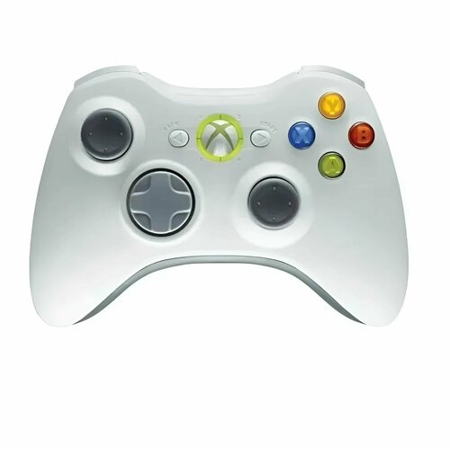 bluetooth джойстик wireless controller беспроводной геймпад white Геймпад для Xbox Беспроводной джойстик 360 / Wireless Controller White, белый