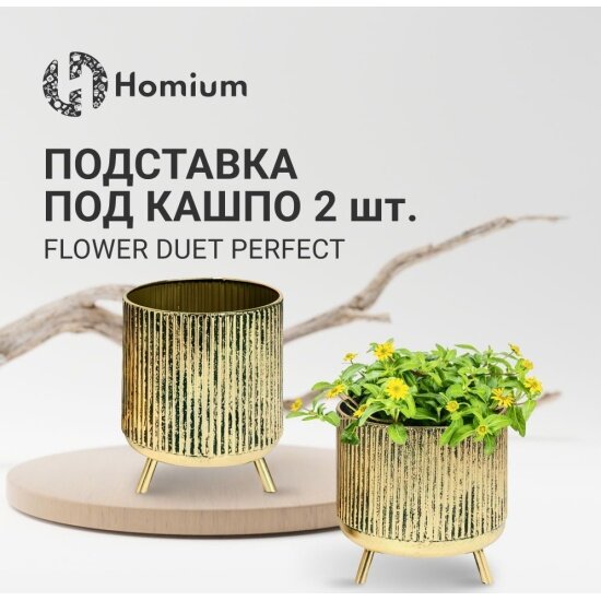 Подставка Homium под кашпо Flower Duet Perfect, набор 2шт (вазон) set02vase-1