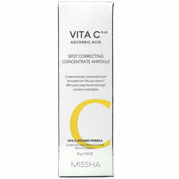 Концентрированная сыворотка с витамин. С MISSHA Vita C Plus Spot Correcting Concentrate Ampoule 15g - фото №15