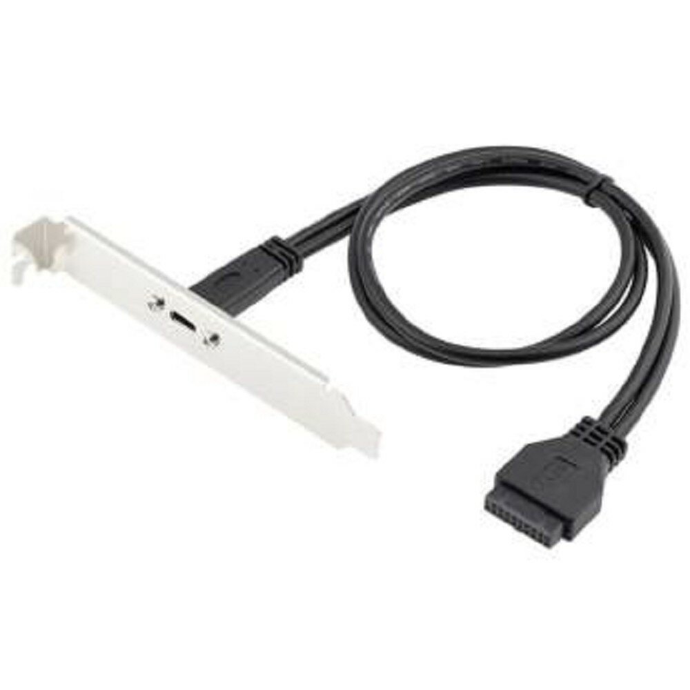 Orient кабели C080 Планка портов в корпус 1xUSB Type-C USB3.2 Gen1 20Pin кабель 50см oem 33201