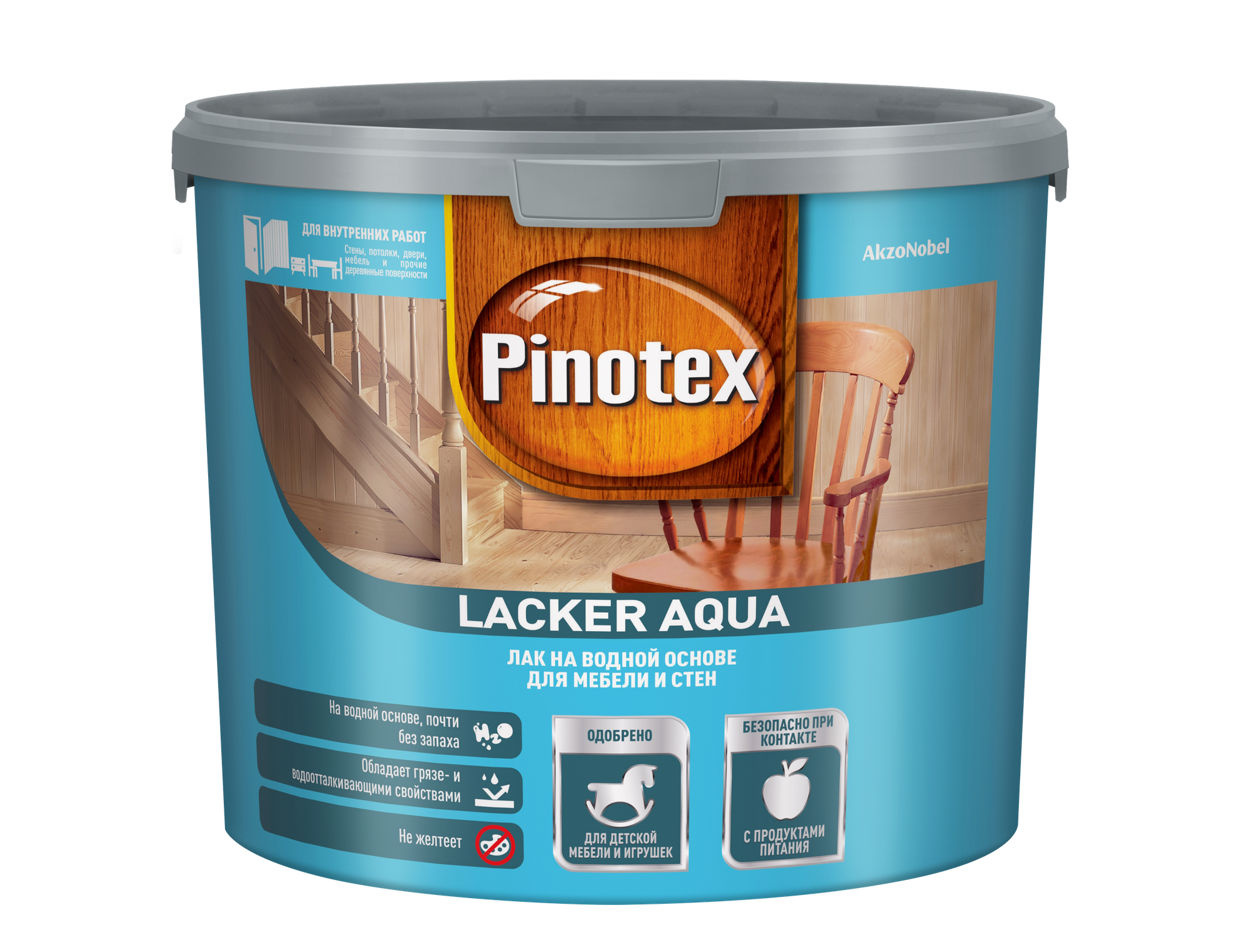 Лак Pinotex Lacker Aqua 10 мат на водной основе 2,7 л