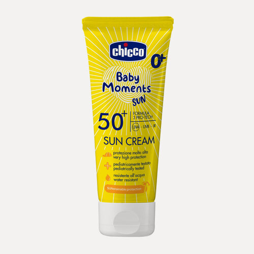 Изображение товара Крем детский солнцезащитный SPF50+ Chicco Baby Moments Sun, 75 мл