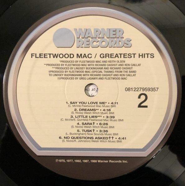 Greatest Hits Виниловая пластинка Warner Music - фото №13