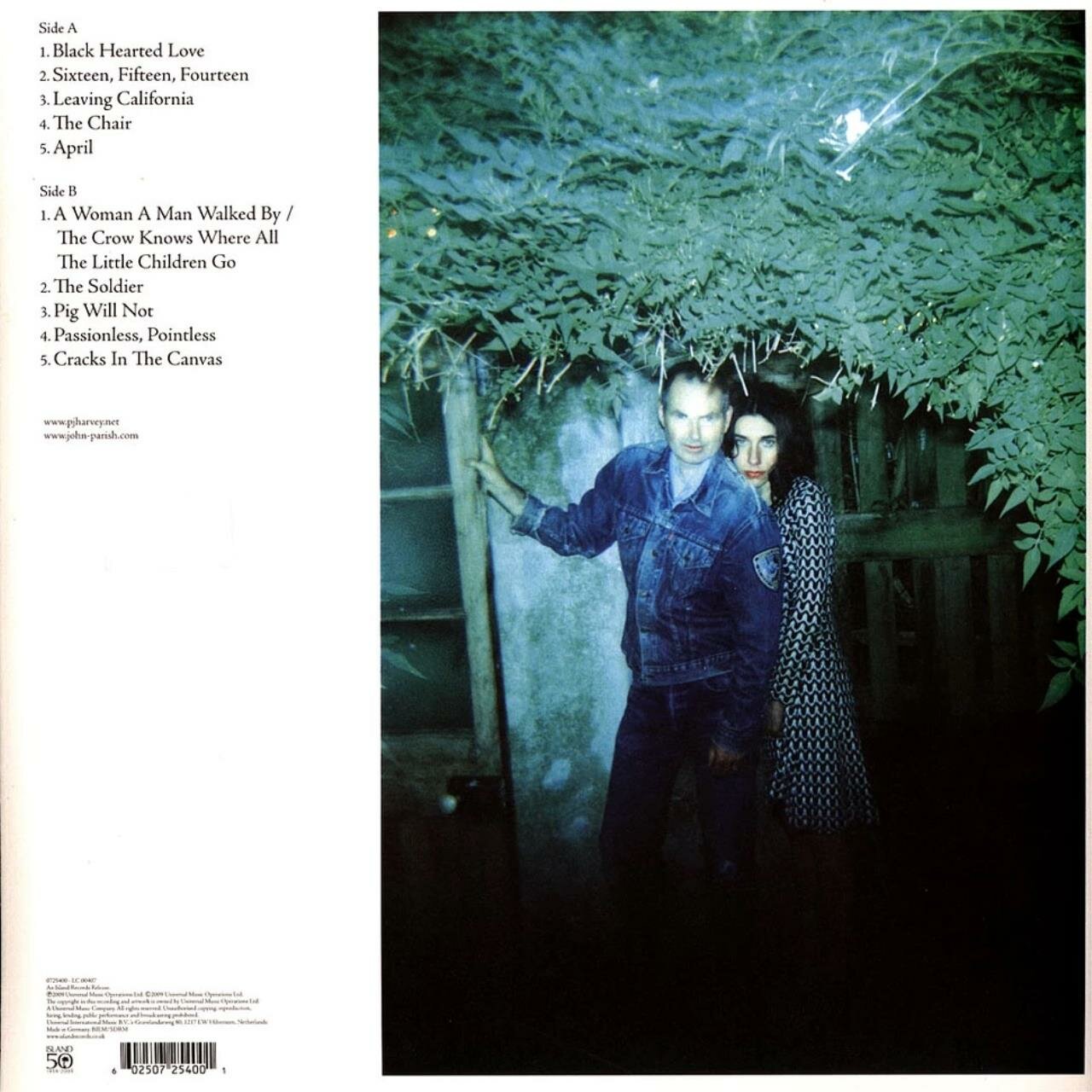 Виниловая пластинка PJ Harvey, John Parish - A Woman A Man Walked By. 1 LP. Мистерия звука - фото №6