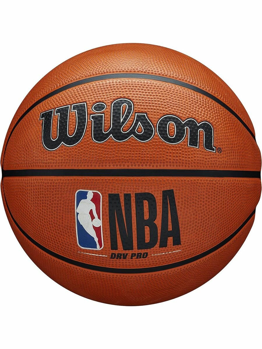 Мяч баскетбольный WILSON NBA DRV Pro, WTB9100XB06 р.6, резина, бутил. камера, оранжевый