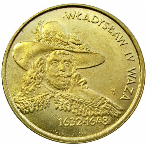 Копия 2 злотых 1999 Польша Владислав IV Ваза монеты польши 2 злотых 1975 года и 5 злотых 1987 года