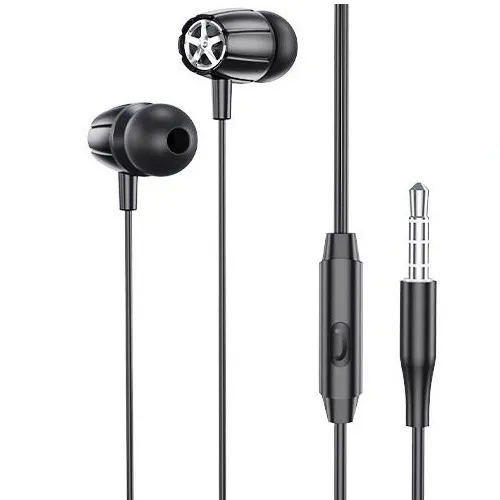 Гарнитура HOCO M88 Graceful 35мм внутриканальная 12м черный 500₽