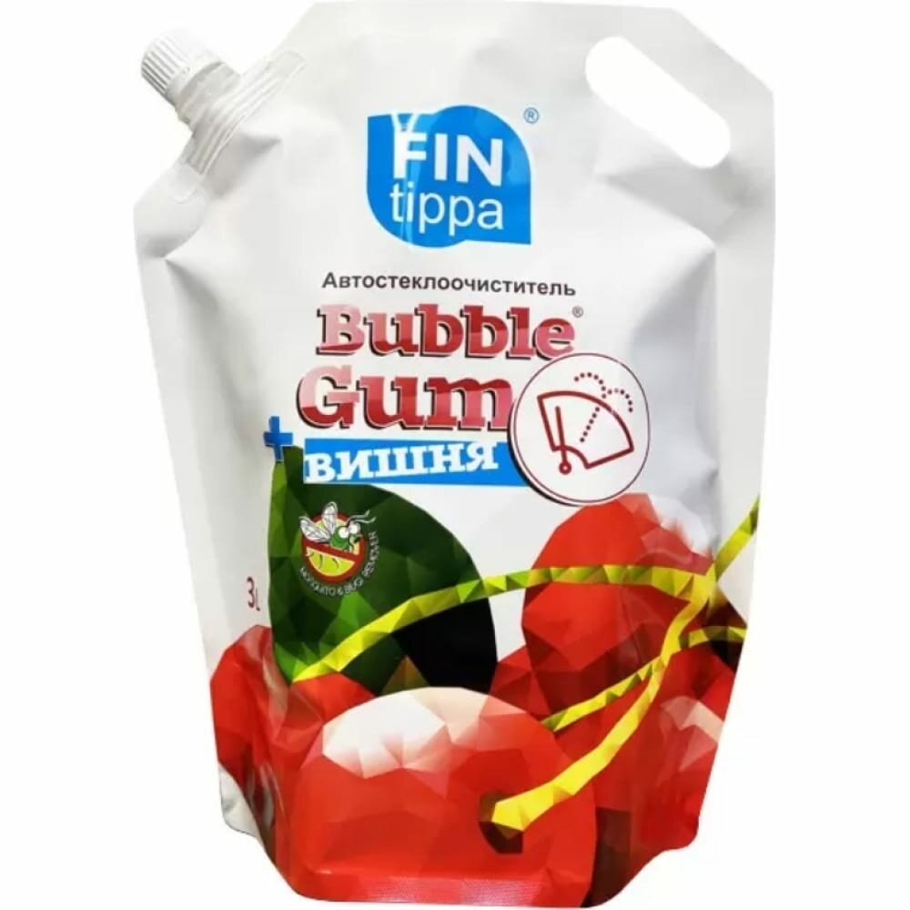 Стеклоочиститель летний BubbleGum + Вишня 3л
