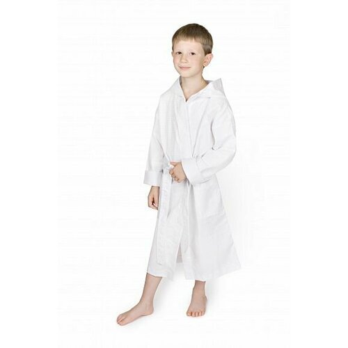 халат детский махровый с капюшоном anshey home белый размер 104 110 Халат , размер 110, белый