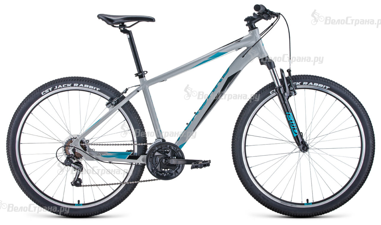 Горный велосипед Forward Apache 27,5 1.0 (2021) 17" Серо-бирюзовый (156-170 см)