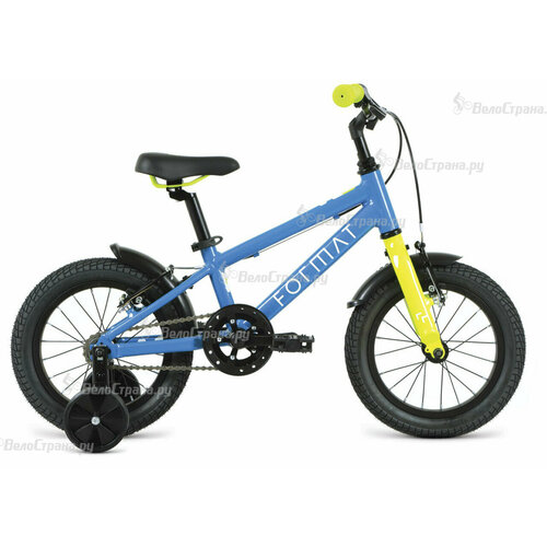 Детский велосипед Format Kids 14, год 2022, цвет Синий детский велосипед format kids 16 год 2021 цвет фиолетовый