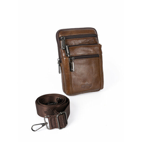 Сумка DEGS, фактура гладкая, коричневый