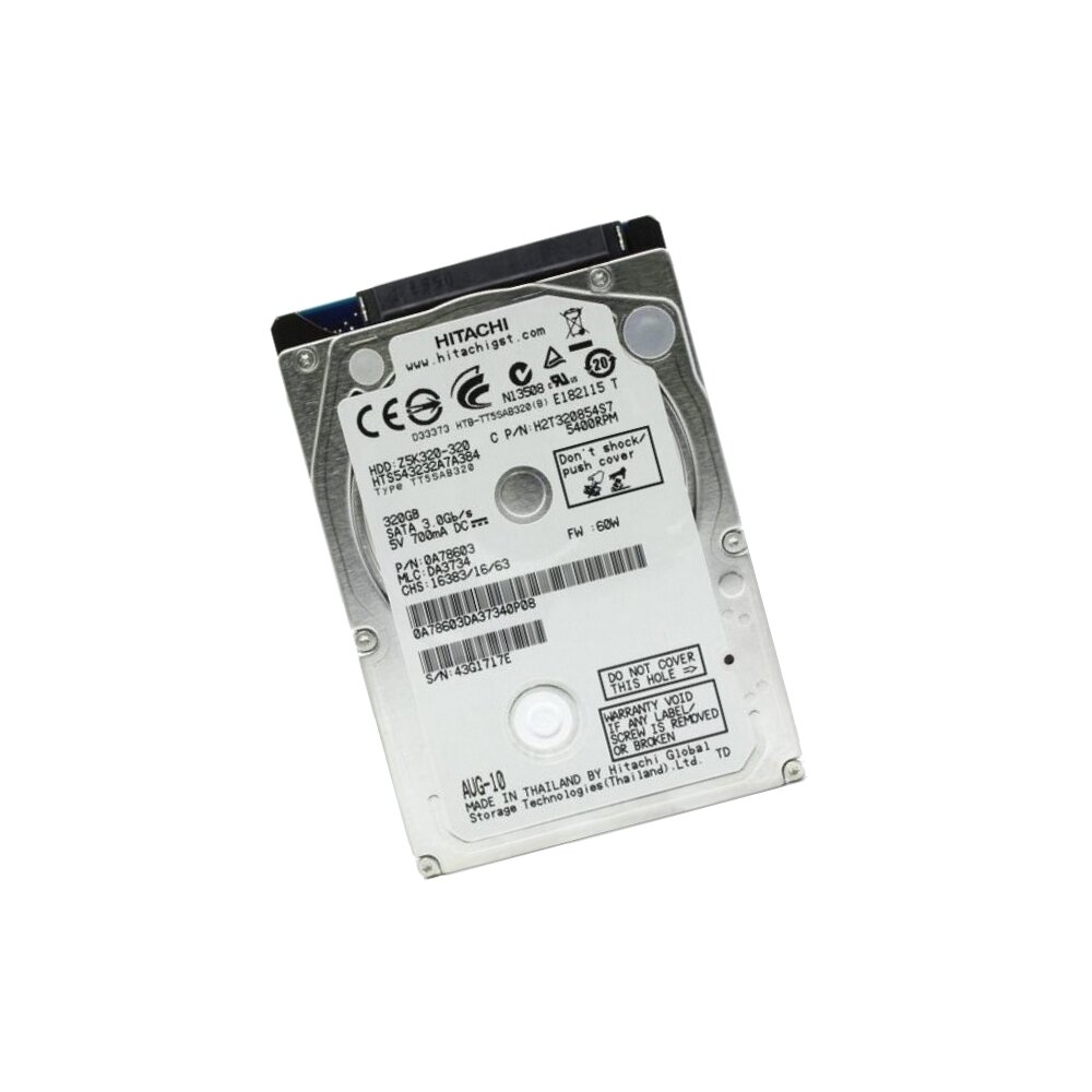 Винчестер 2,5" 320Gb SATA Hitachi Travelstar Z5K320-320 HTS543232A7A384, p/n: 0A78603