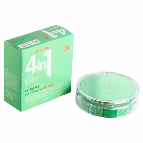 Пудра для лица с запасным блоком Dr.Cellio Dr. G50 4 in 1 Dodo Twowaycake (Calming) #13 Nude Beige