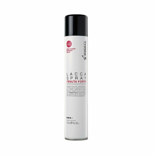 Лак для волос Faipa Three 3 - Lacca Spray сильной фиксации 500 мл. dikson лак для волос hs 1 milano lacca spray forte сильной фиксации 500 мл