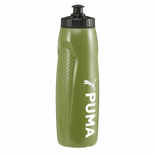 бутылка с карабином хаки металл 750мл Бутылка для воды PUMA Fit bottle core, 05430603, 750мл, хаки