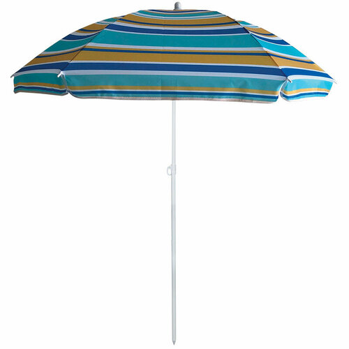 Зонт пляжный от солнца, зонт садовый BU-61 штанга 170 см зеленая полоска
