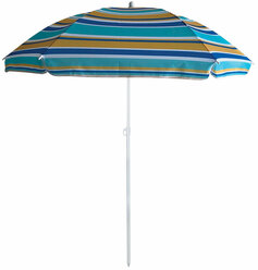 Зонт пляжный от солнца, зонт садовый BU-61 штанга 170 см зеленая полоска