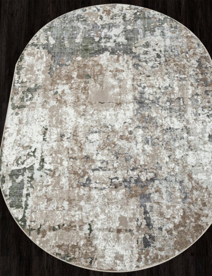 Ковер 01632A - L.GREEN / BEIGE - Овал - коллекция PARADIZE (2 х 2.9 м)