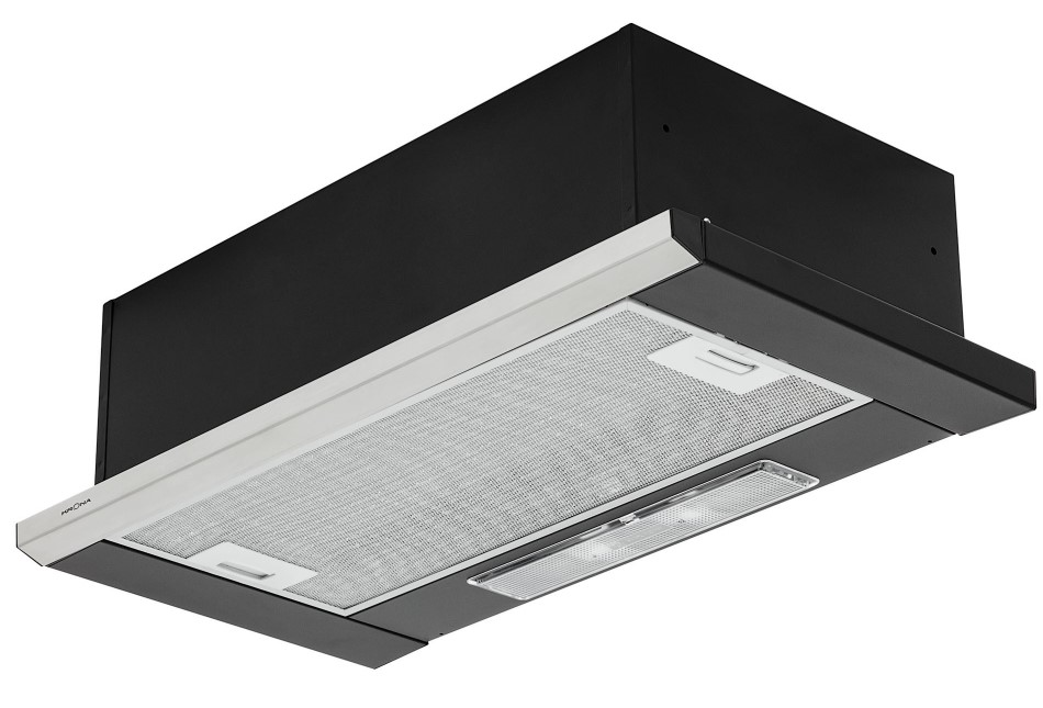 Вытяжка встраиваемая Krona Kamilla Slim 600 Black/Inox (1 мотор)