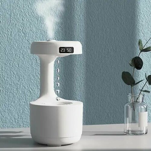 Антигравитационный диффузор с каплями воды часы и ночная подсветка 4 B 1 2997₽