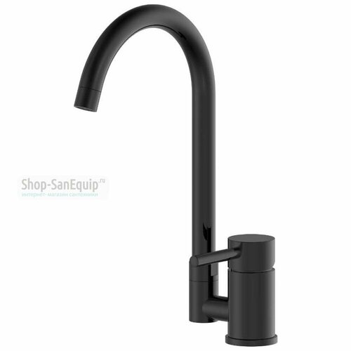 Смеситель для кухни 2008 black глянцевый