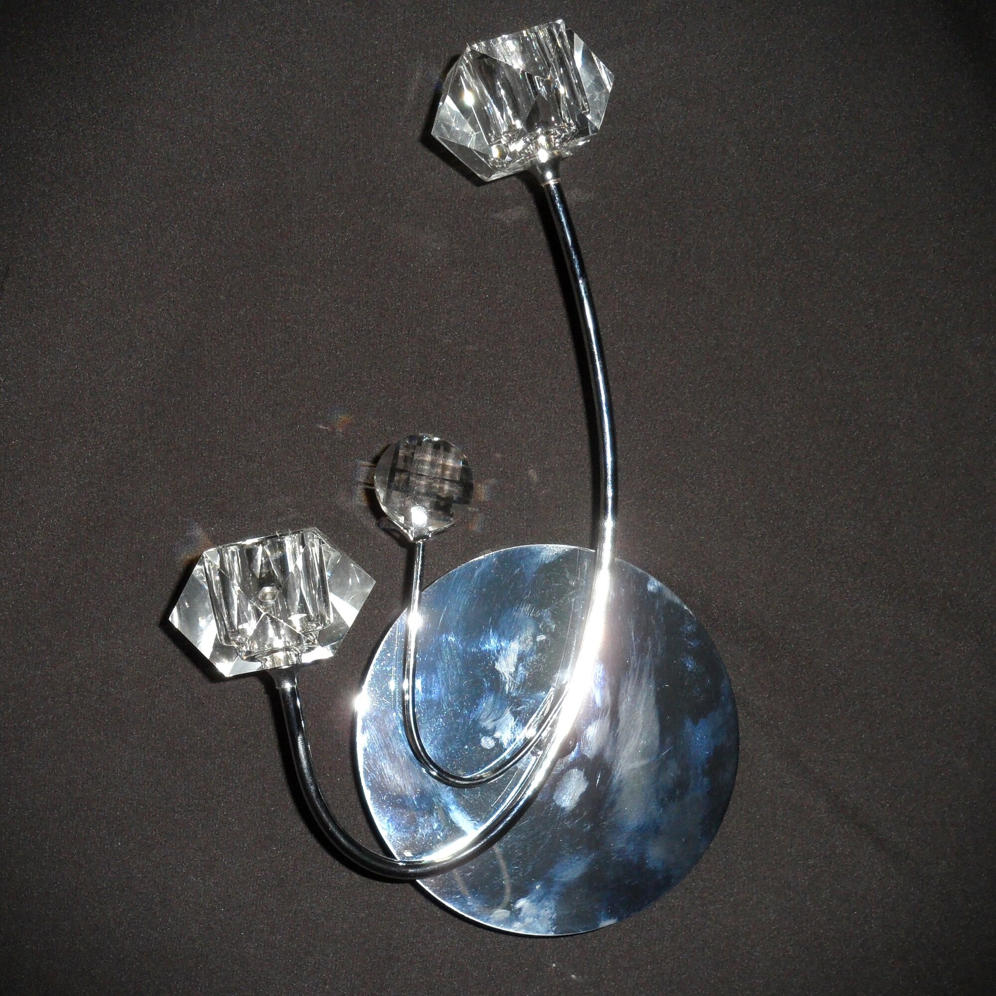 фото Бра Ziplex Crystal MB6542/2 хром G4 2*20Вт