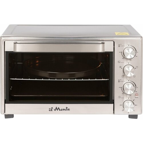Мини печь электрическая Духовка электрическая настольная 40 л Независимая регулировка температуры Верхнего и Нижнего ТЭНов Бесшумная Конвекция 4 режима Автоотключение по таймеру Термостат 70-250 С Подсветка il Monte EO-4012 1466100₽