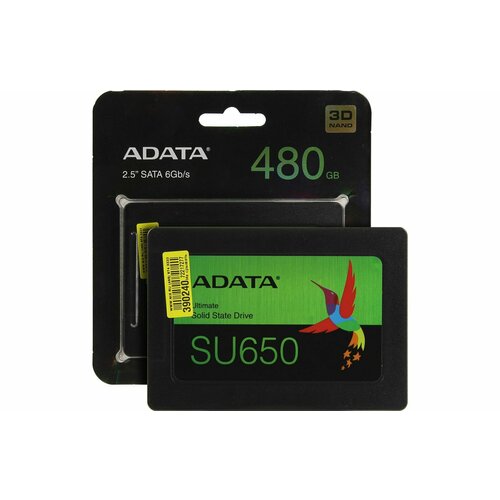 SSD накопитель ADATA 480Gb SU650 /ASU650SS-480GT-R/ черный