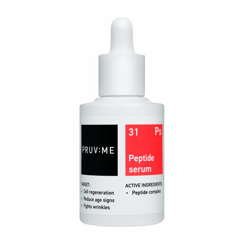 PRUV: ME Ps 31 Peptide serum Сыворотка для лица пептидная против преждевременного старения, 30 мл