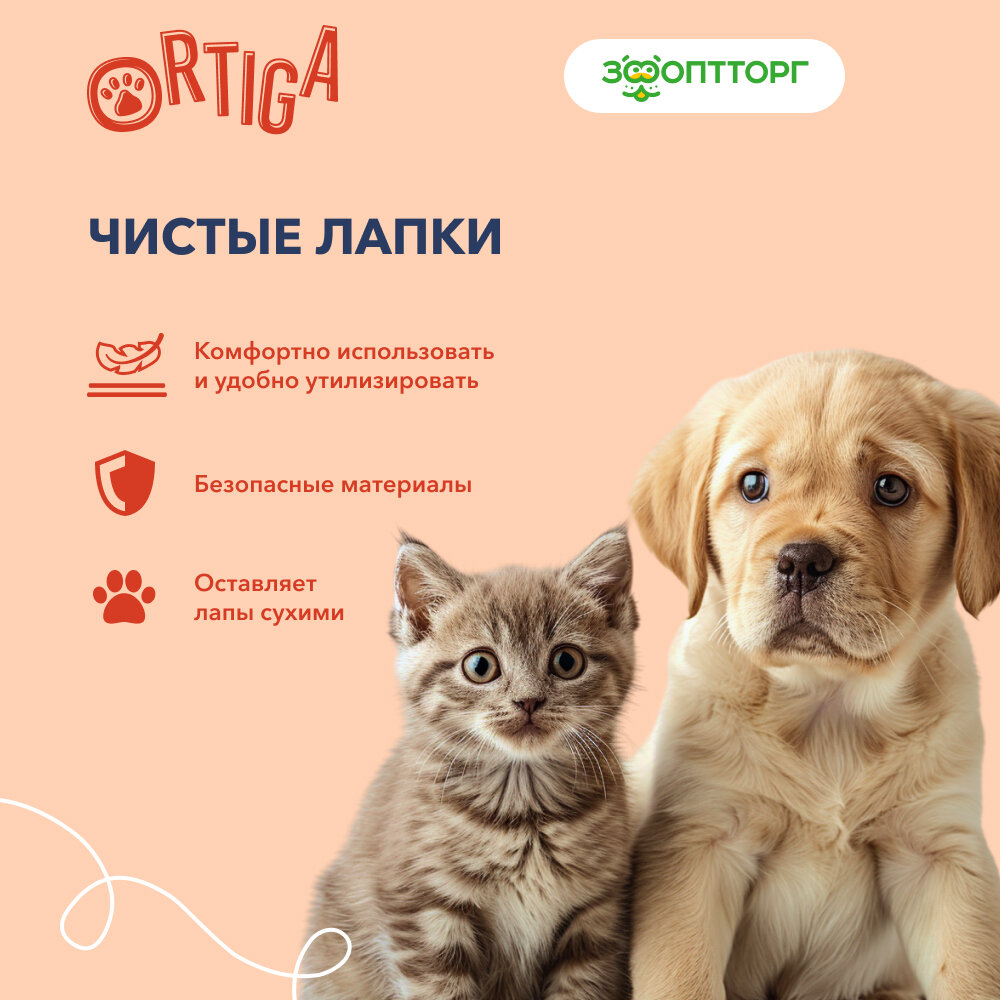Изображение Ortiga пеленки впитывающие одноразовые с суперабсорбентом Classic (40 х 60 см.) 30 шт.