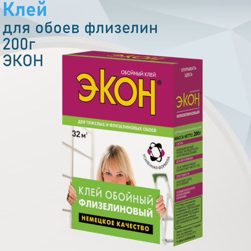 Изображение товара Клей для обоев флизелин 200г экон 133067---