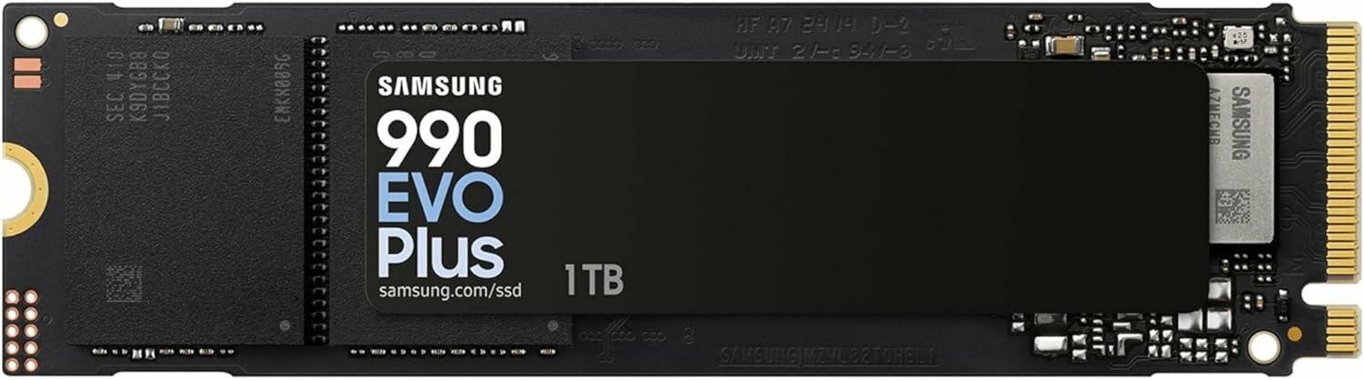 1 ТБ Внутренний твердотельный накопитель Samsung 990 EVO PLUS 7150 Мб/с M.2 (MZ-V9S1T0B/AM) USA. Подходит к PS5 — фото 1