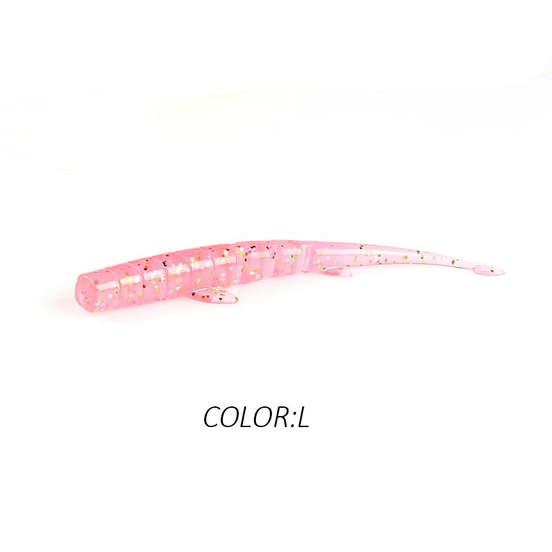 BEARKING UNAGI Slug Силиконовая приманка 64 мм 88 мм Розовый, 64mm 20pcs, L