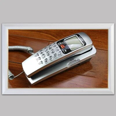 Стационарный телефон ZJMZYM Corded Phone Landline, Silver