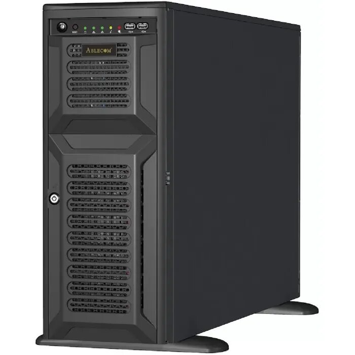 Корпус серверный 4U Ablecom 4U, Mini-ITX, Tower,8x3.5" hs +3x5.25'' int + 1x3.5''  SAS/SATA, 12Gbps Backplane (for 3.5"" HDD) including Re - фото №1