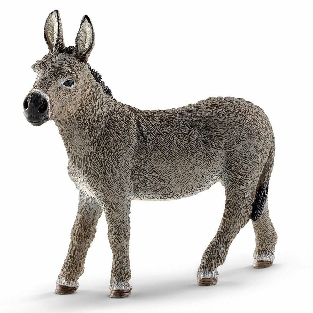 Schleich. Фигурка 13772 "Осёл" коллекционная, реалистичная, тактильная, для детей от 3 лет