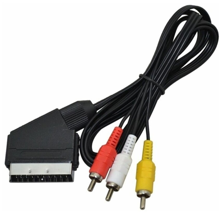 Шнур 3RCA-SCART 1.2м