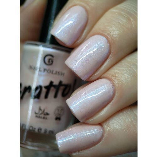 Grattol Color Nail Polish Enjoy the moment - Лак для ногтей, сушка без лампы, перламутровый, розовый, 9 мл