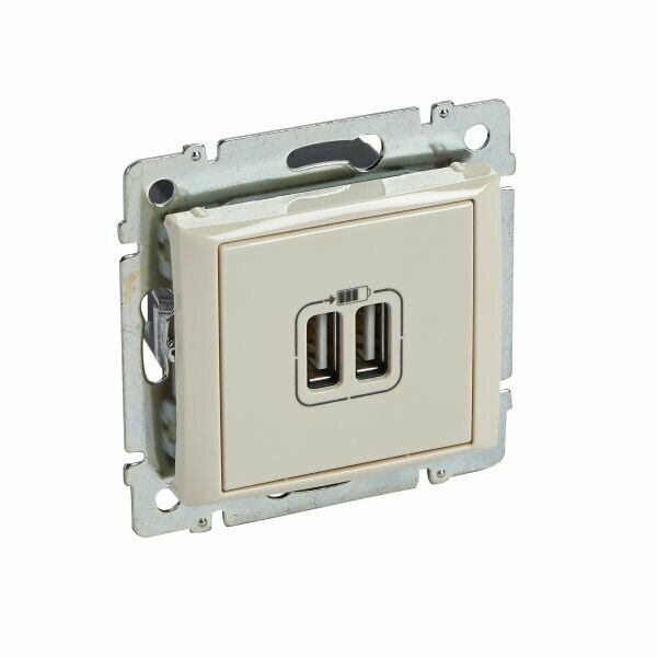 Legrand Valena Крем Розетка 2-ая USB, 774170, 1 шт.