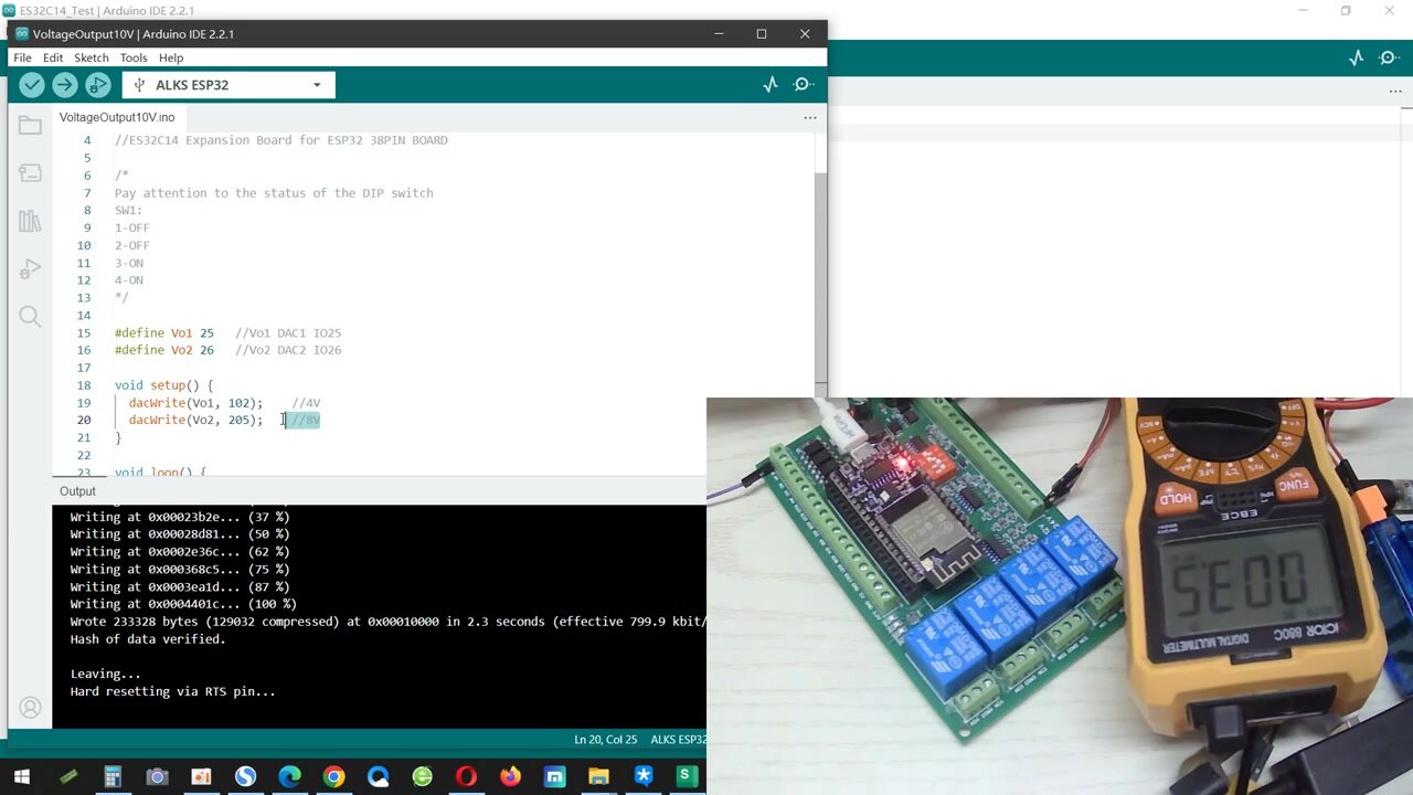 Модуль ESP32 Expansion Board eletechsup, DC 24V Only Board — фото 1